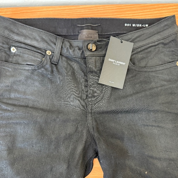 YSL / SAINT LAURENT DENIM - BLACK - Size 28 (runs a little small)